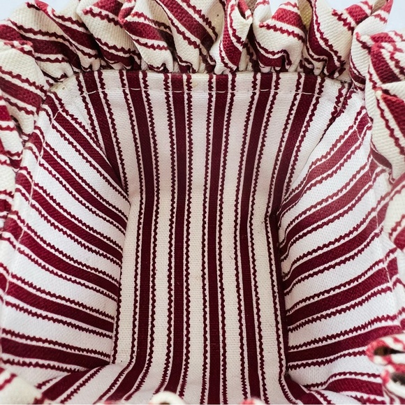 Longaberger 1995 Sweetheart Sweet Sentiments Small Basket Liner and Heart Charm - Picture 5 of 15